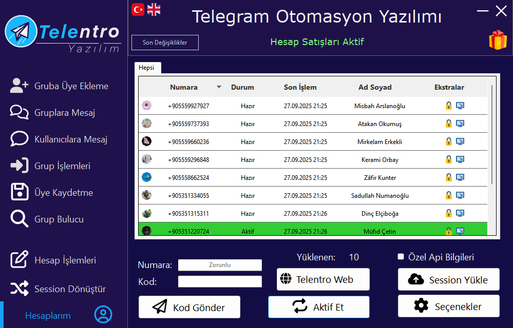 Hesap Yönetimi