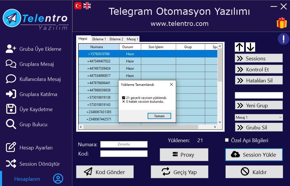 Telentro 1 Aylık Lisans